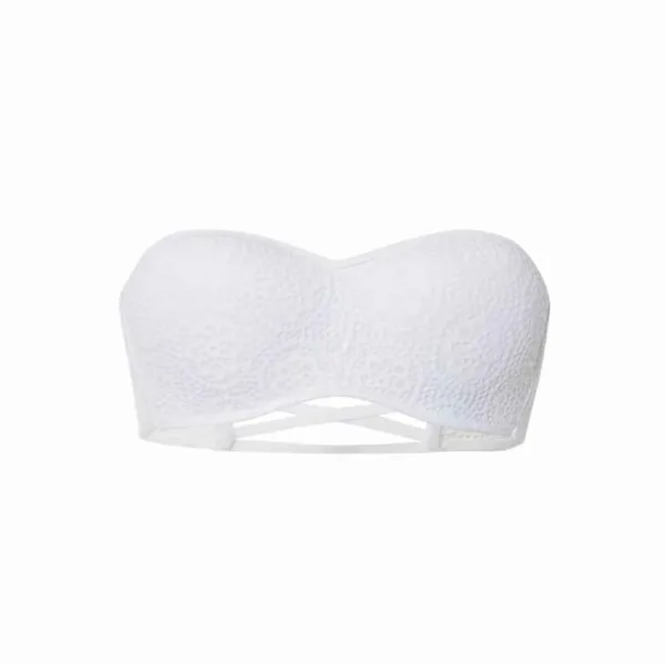 CUPIZ:Lace bandeau bra with ties - Image 3