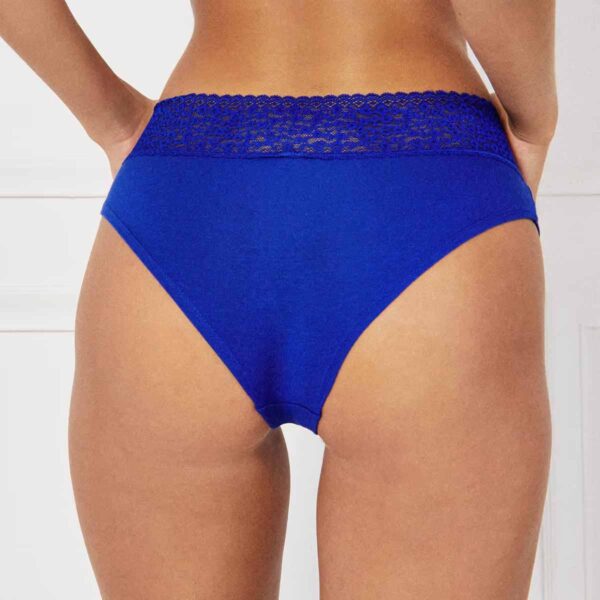 Leowaistiz-Shorty:Lace And Cotton Plain Hipsters - Image 2