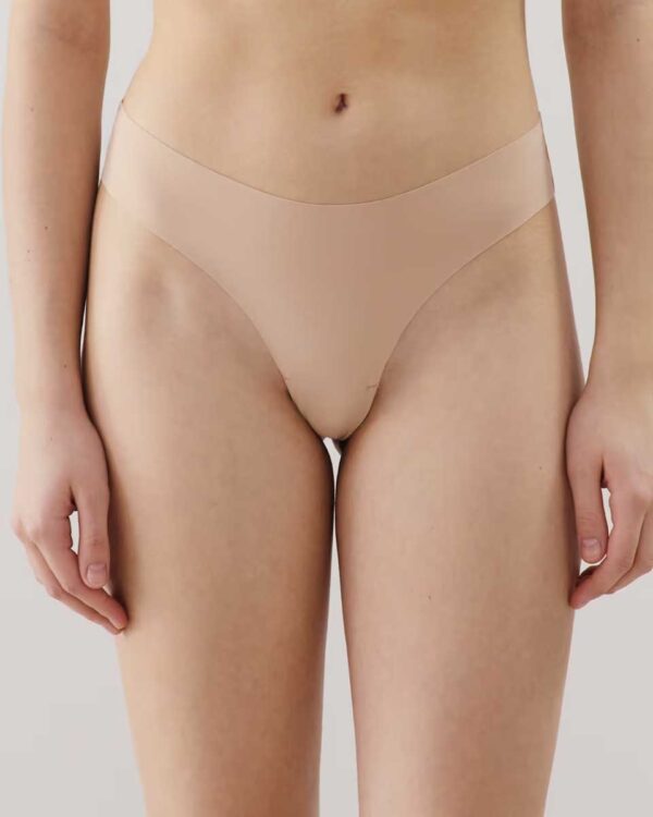 NEW CLINMICRIZ-TANGA - Microfiber and lace tanga