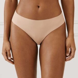 DAILIZ-CHEEKY:Cheekies in microfibre and lace - nude