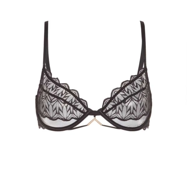 NORAIZ-CORBEILLE:Lace balconette bra - Image 4