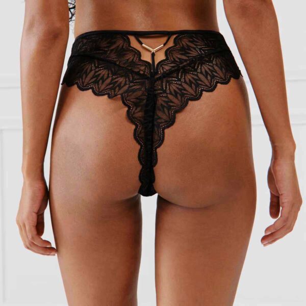 áNORAIZ-HIGH WAIST TANGA:High-rise lace tanga - Image 2