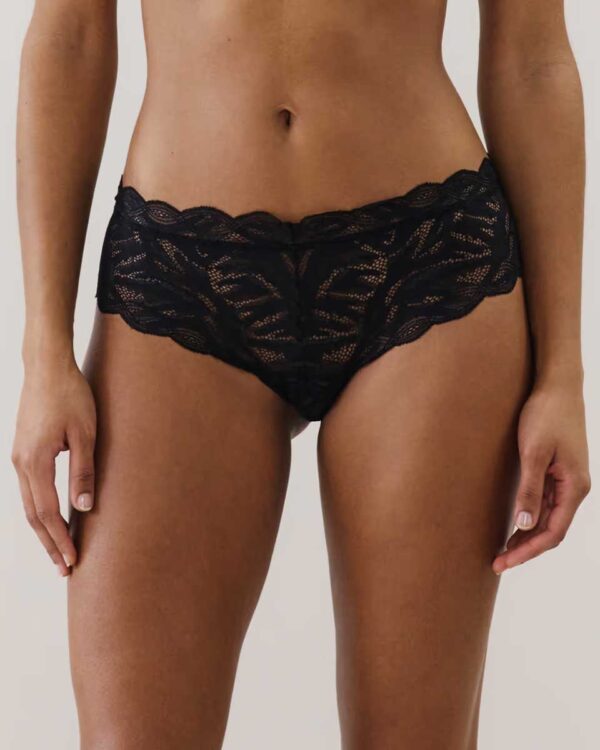 HOTBUTCOMFIZ-CHEEKY:Lace cheekies - black