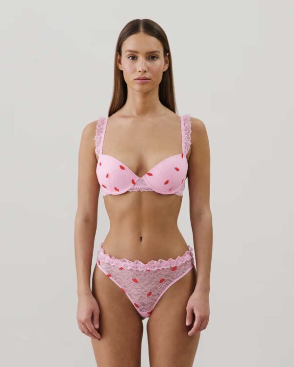 BRODLACIZ KISSIZ-AMPLI:Lace push-up bra with embroidery - Image 2