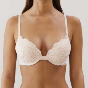 MOCHALATIZ ULTRA PUSH:Lace ultra push-up bra - pale pink