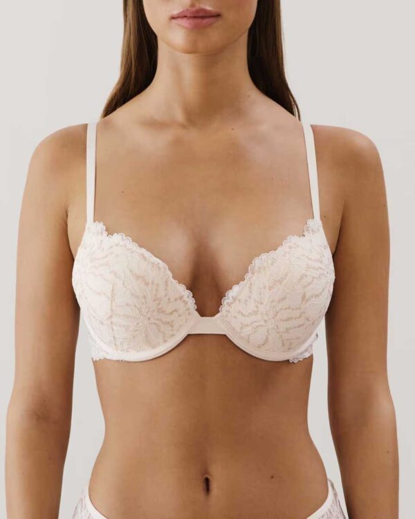 MOCHALATIZ ULTRA PUSH:Lace ultra push-up bra - pale pink