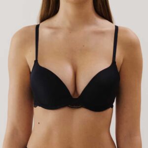 DAILIZ ULTRA PUSH:Black lace ultra push-up bra