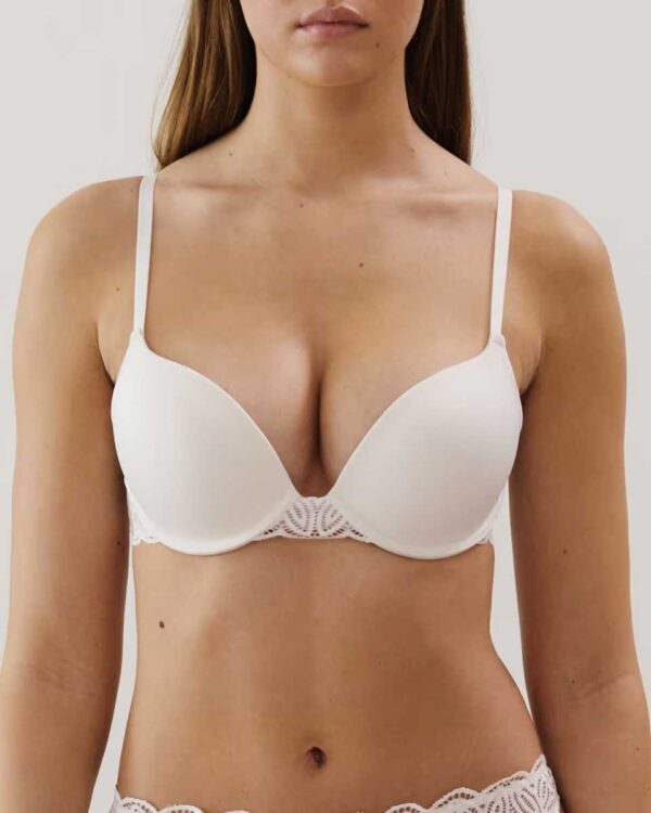 DAILIZ ULTRA PUSH:Lace ultra push-up bra - ecru