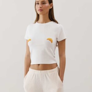 BABYCROISSIZ-TOP:Jersey crossover top