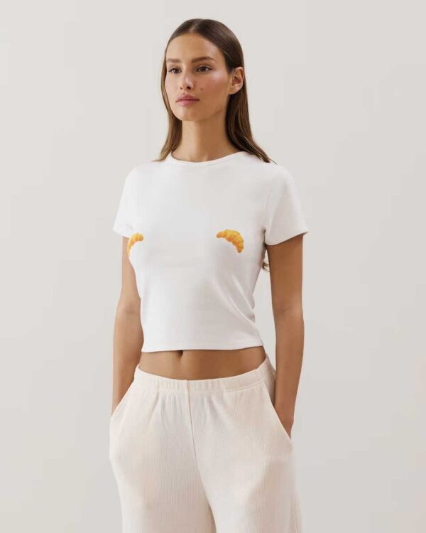 BABYCROISSIZ-TOP:Jersey crossover top