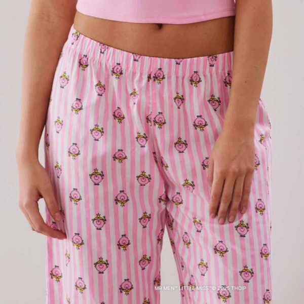 BABYPRINCESSIZ-PANT:Madame Princesse pink cotton straight-leg trousers - Image 3
