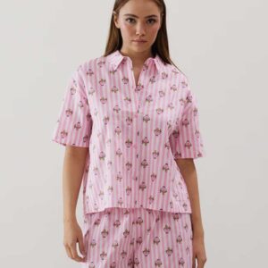 BABYPRINCESSIZ-SHIRT:Madame Princess pink cotton shirt