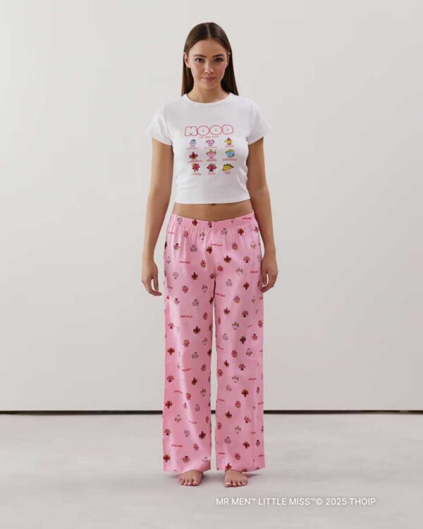 ENGBABYMISSIZ-PANT:Straight pink cotton trousers