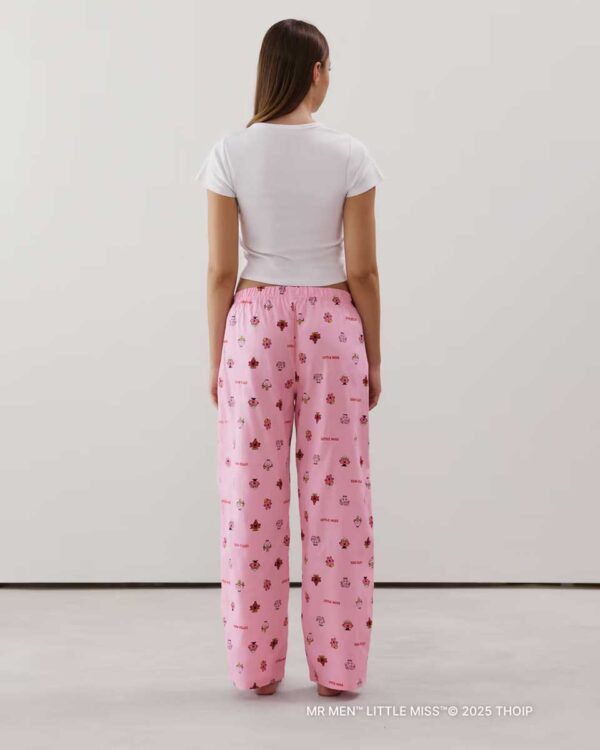 ENGBABYMISSIZ-PANT:Straight pink cotton trousers - Image 2