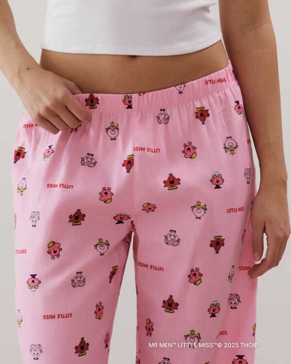ENGBABYMISSIZ-PANT:Straight pink cotton trousers - Image 3