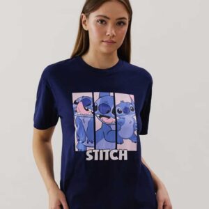 CORESTITCHIZ-TOP:Stitch jersey top - navy blue
