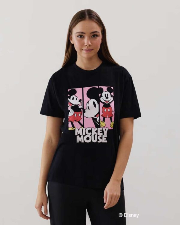 COREMICKIZ-TOP:Mickey jersey top - black
