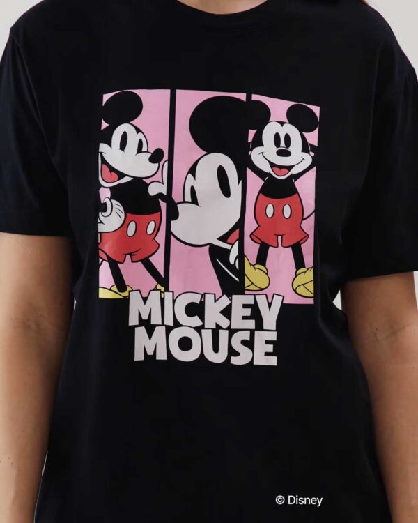 COREMICKIZ-TOP:Mickey jersey top - black - Image 3