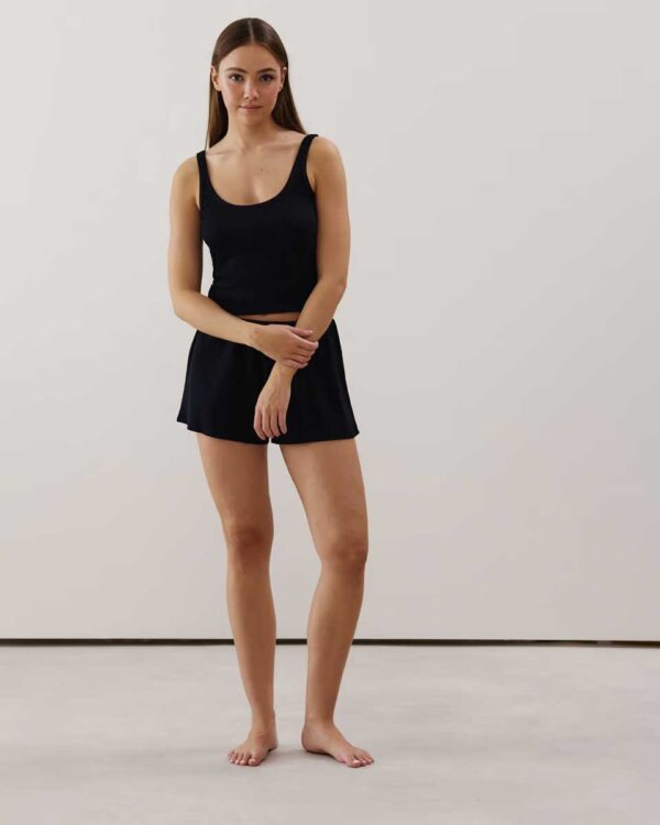 CORENIGHTIZ-SHORT:Ribbed jersey shorts - black - Image 3