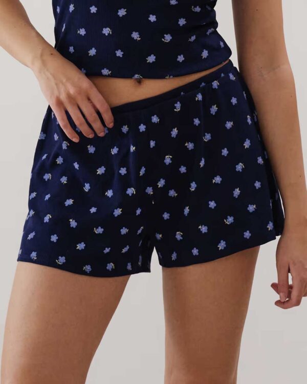 CORENIGHTIZ-SHORT:Ribbed jersey shorts