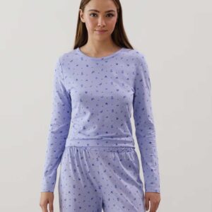 NIGHTBASICIZ-TOP:Jersey top - sky blue