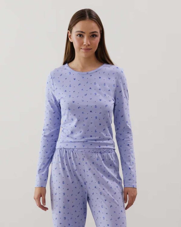 NIGHTBASICIZ-TOP:Jersey top - sky blue