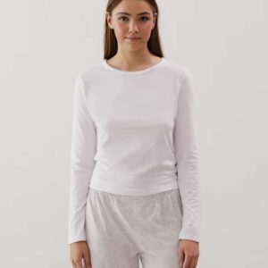 NIGHTBASICIZ-TOP:Jersey top - off-white