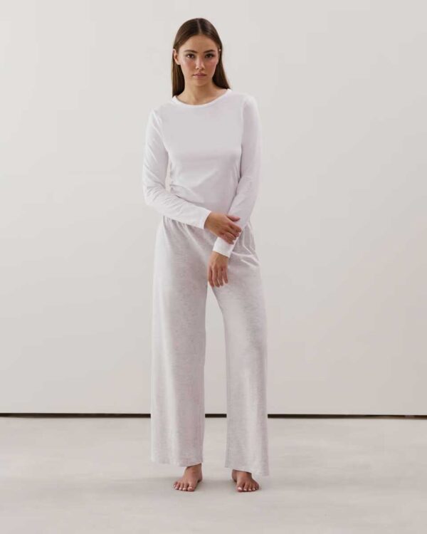 NIGHTBASICIZ-TOP:Jersey top - off-white - Image 2