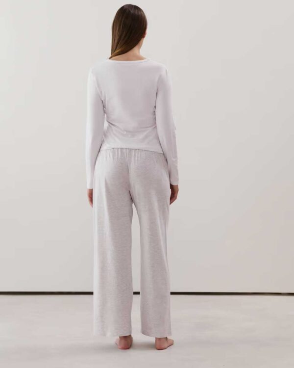 NIGHTBASICIZ-TOP:Jersey top - off-white - Image 3
