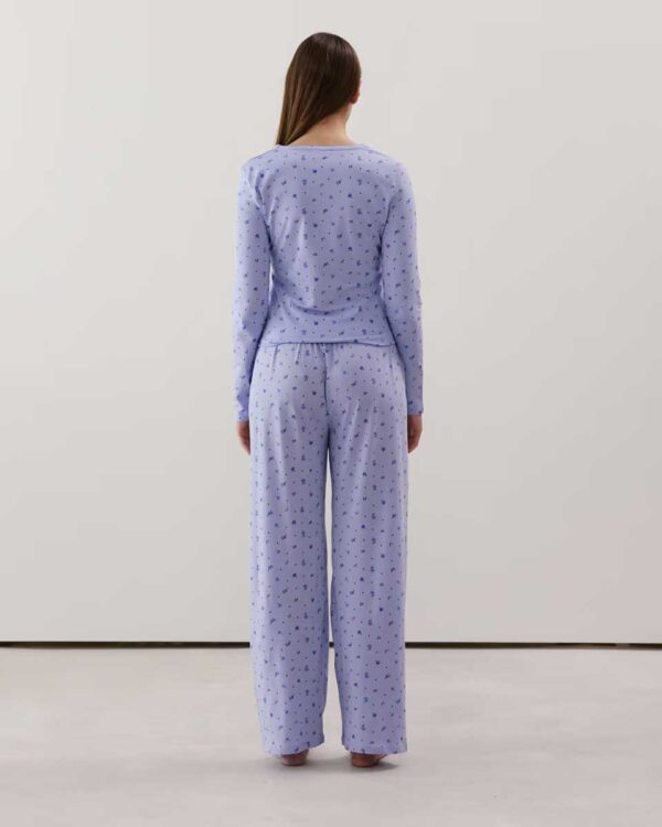 NIGHTBASICIZ PANT:Straight leg jersey trousers - sky blue - Image 2