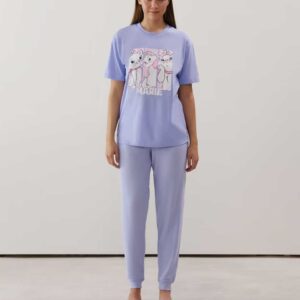 NEWBENIZ PANT:Jersey trousers - purple
