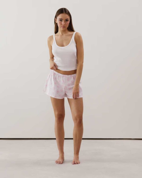 NIGHTPOPIZ-SHORT:Strawberry-pattern cotton shorts - off-white - Image 3
