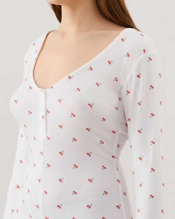 MINICUTIZ-COMBI:Patterned jersey playsuit - Image 3