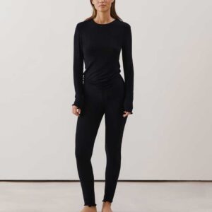 COZYLIZ-LEGGING:Jersey leggings - black