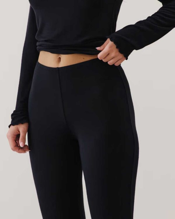 COZYLIZ-LEGGING:Jersey leggings - black - Image 3