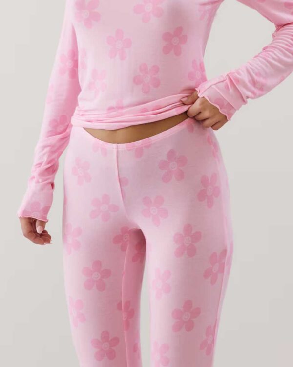 COZYLIZ-LEGGING:Patterned jersey leggings - pink - Image 3