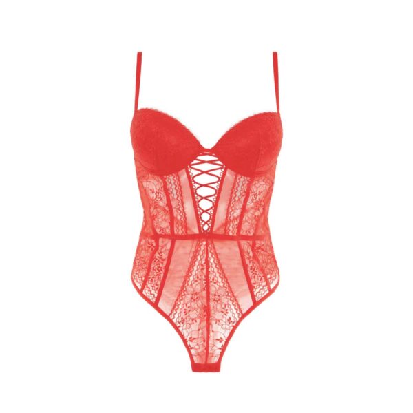 SOLANIZ-BODY PUSH:Lace push-up bodysuit - Image 4