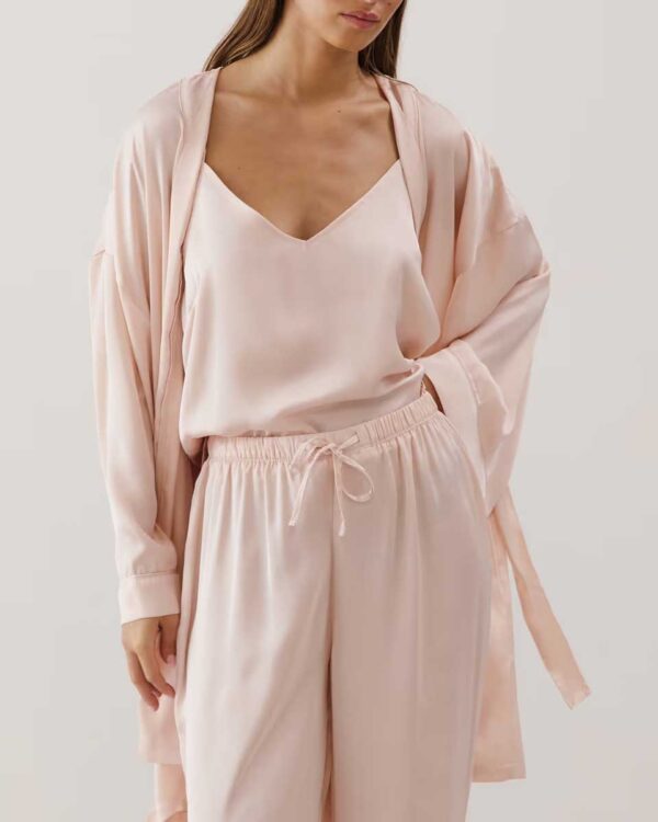 MASRILIZ-PANT:Wide-leg satin trousers - Image 3