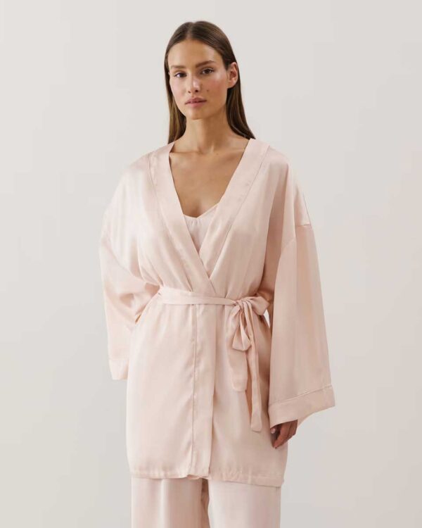 MASRILIZ-KIMONO:Satin kimono