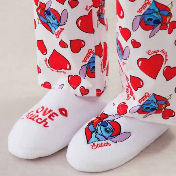 CUTESTITCHIZ-CHAUSSON:Stitch fleece slippers - Image 3