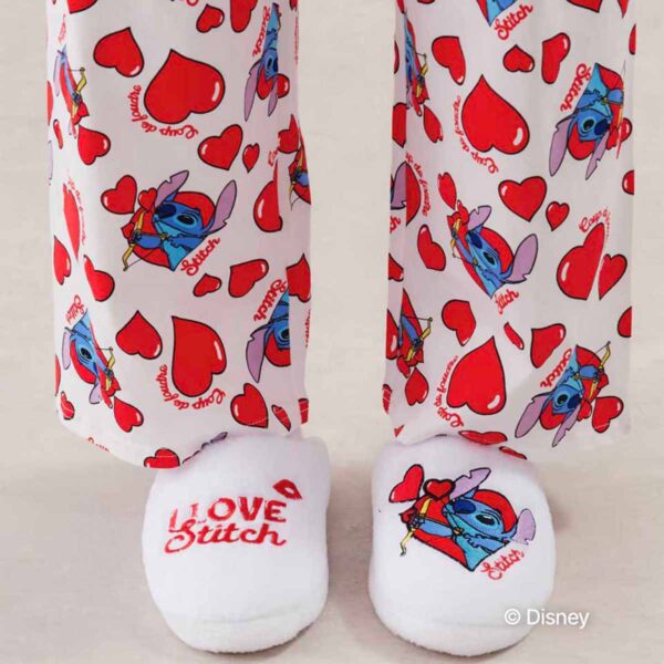 CUTESTITCHIZ-CHAUSSON:Stitch fleece slippers