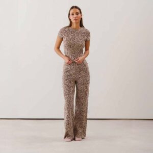 NEWLEOPIZ-PANT:Jersey trousers - leopard