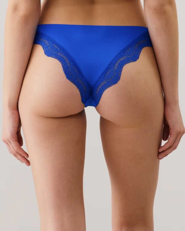CLEMATIZ-SLIP : Microfibre and lace brief - Image 2