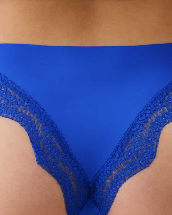 CLEMATIZ-SLIP : Microfibre and lace brief - Image 3