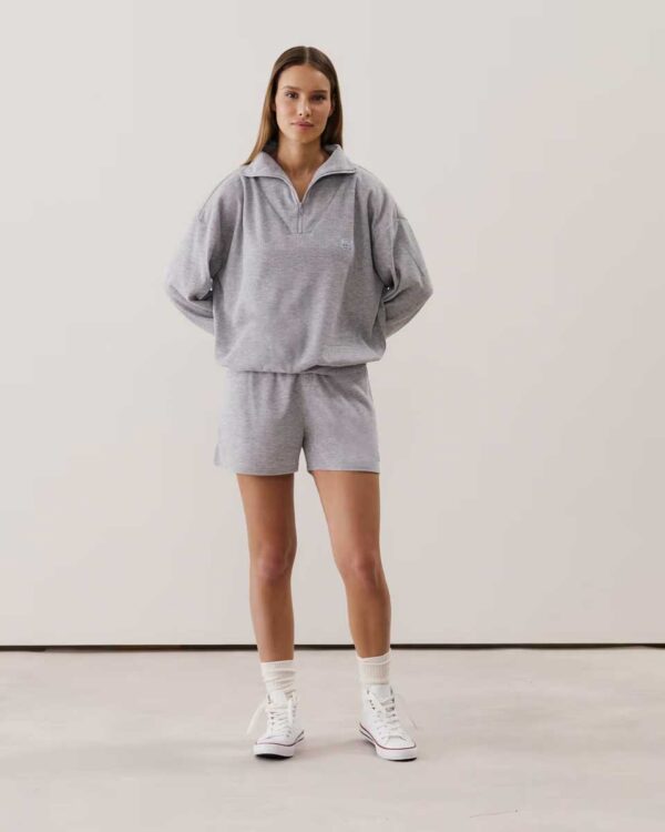 JANELIZ-SWEAT : Heather grey sweatshirt - Image 2