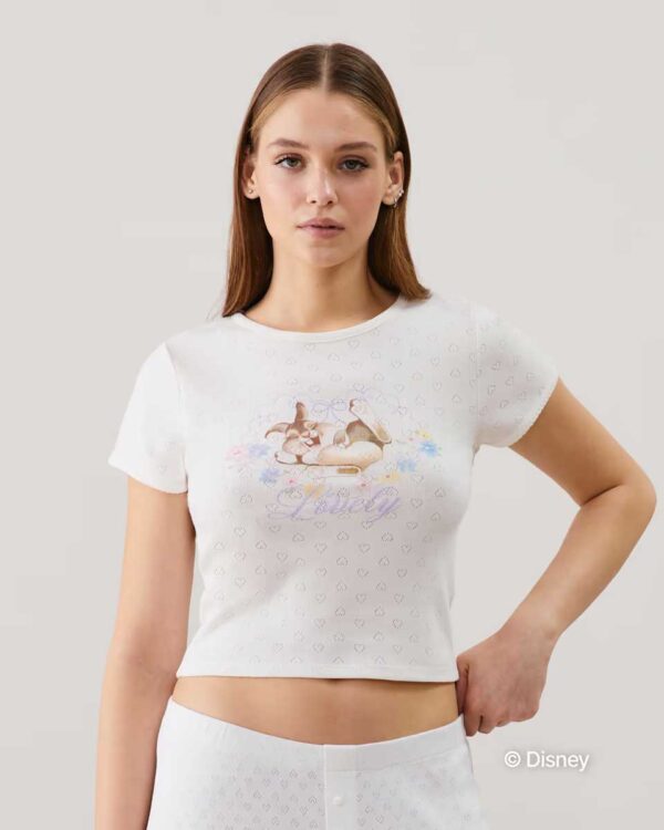 BABYPANPIZ-TOP : Thumper pointelle top