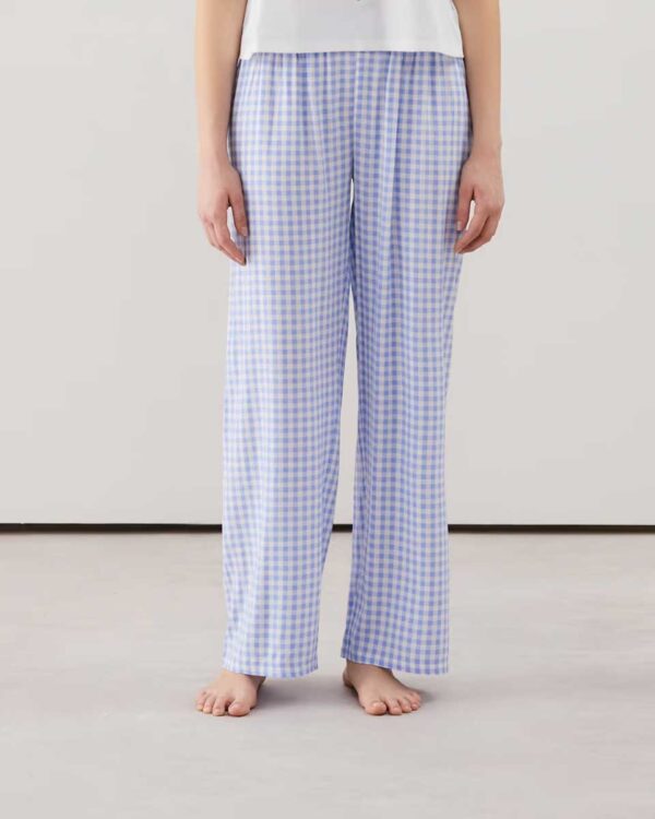 NIGHTWOODIZ-PANT DROIT : Straight-leg gingham trousers