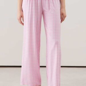 NIGHTWOODIZ-PANT DROIT : Straight-leg gingham trousers