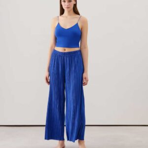 NEWLOLITIZ-PANT LARGE : Pleated wide-leg trousers