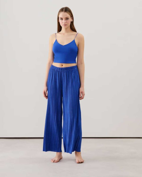 NEWLOLITIZ-PANT LARGE : Pleated wide-leg trousers